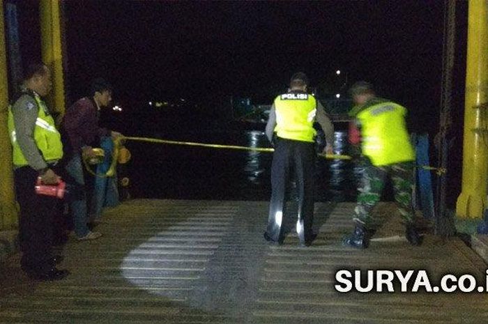 LOkasi kejadian terceburnya Toyota Avanza ke Sungai Brantas