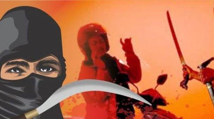 Ilustrasi begal motor