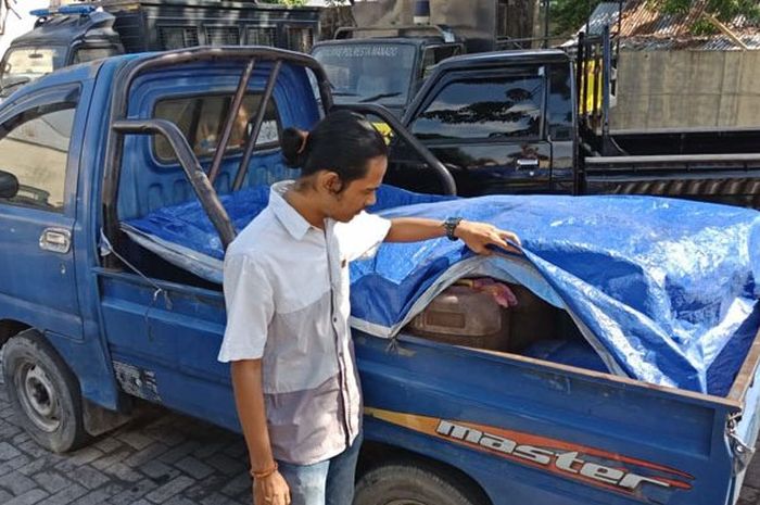 Mobil yang dipakai FS untuk angkut lebih dari 300 liter Solar