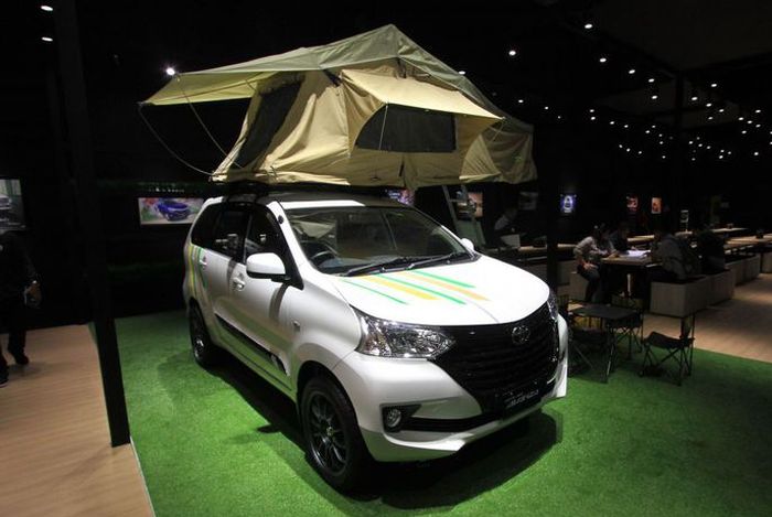 Toyota Avanza yang dipamerkan di belakang stan Toyota GIIAS 2018(KOMPAS.com / Aditya Maulana)