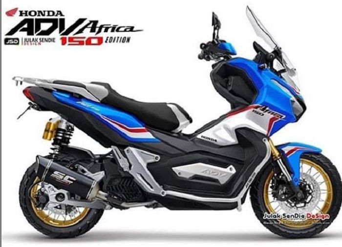 Modifikasi Honda ADV150 ala Africa Twin