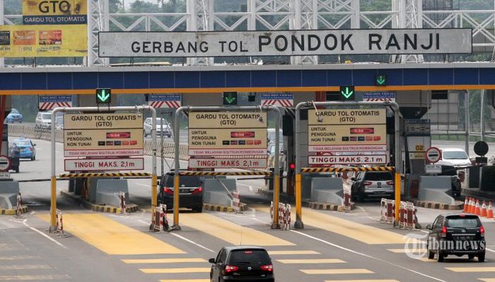 Gerbang tol Pondok Ranji di tol JORR