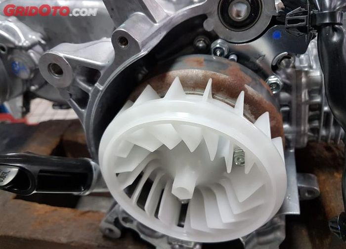 Ilustrasi spul kering milik motor