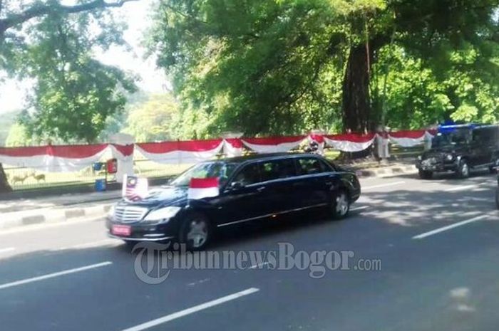 Perdana Menteri Malaysia, Mahathir Mohamad tiba di Istana Bogor, Jumat (29/6/2018).