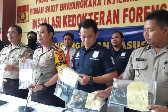 Polres Metro Bekasi ungkap kasus penembakan oleh begal