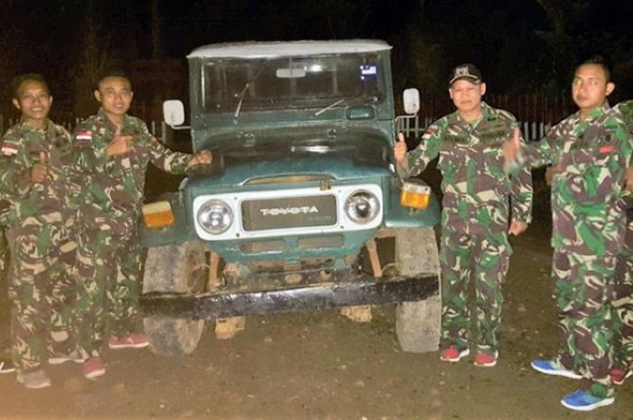 Land Cruiser FJ yang akan diselundupkan dari Malaysia diamankan pasukan TNI
