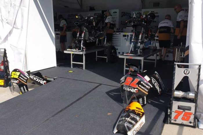 Tim Angel Nieto Moto3, kena musibah pencurian sparepart, total kerugian mencapai Rp 700 juta.