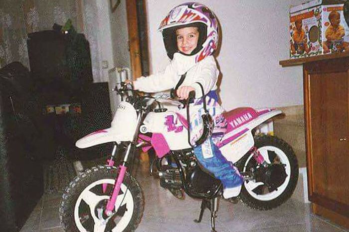 Marc Marquez dengan Yamaha PW50