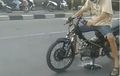 Merintih Boskuh...Motor Drag Ini Mesinnya 'Ambyar' Sebelum Diseting!