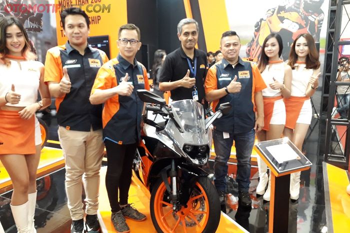 KTM New RC 200 saat diluncurkan di GIIAS 2018