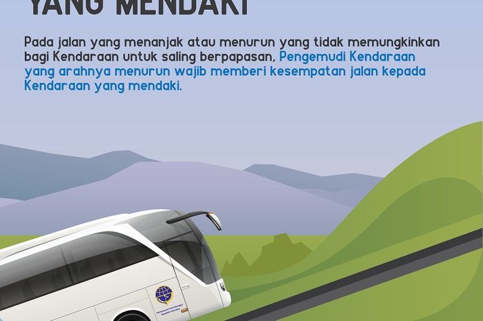 Beri jalur kepada pengendara yang mendaki