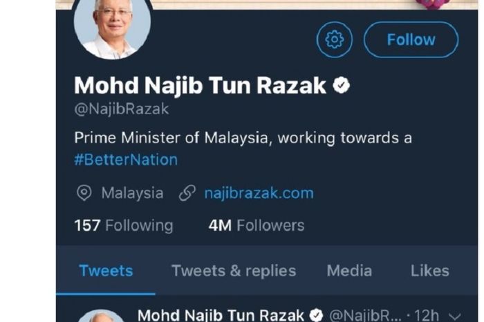Dukungan PM Malaysia Mohd Najib kepada Hafizh Syahrin