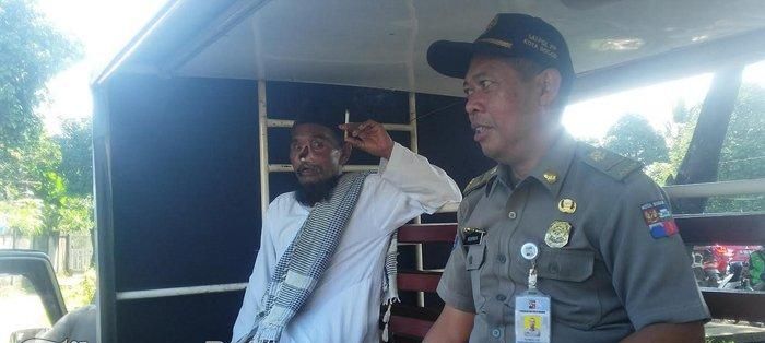 Pengemis bermobil yang diamankan Satpol PP