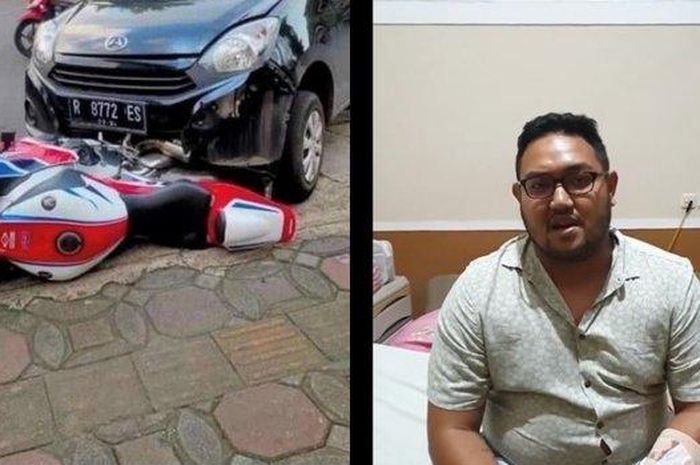 Pengendara Honda CBR1000RR, Dimas Prasetyahani, mengunggah video soal kronologi kejadian naas tersebut. 