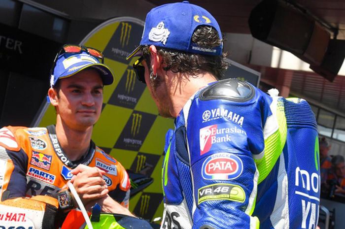 Valentino Rossi dan Dani Pedrosa