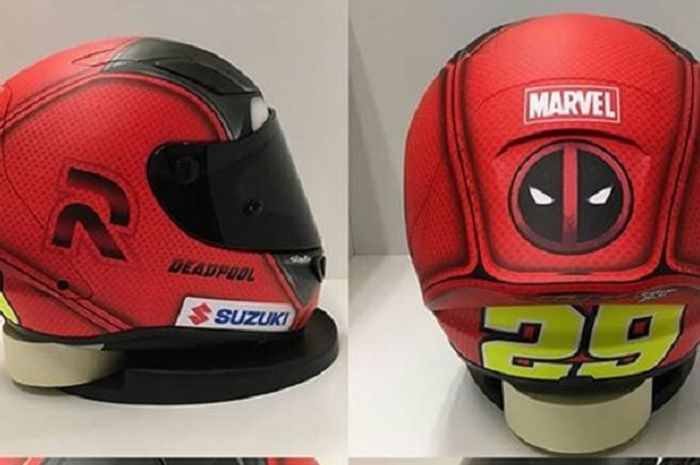 Inikah helm Andrea Iannone di MotoGP Perancis 2018?