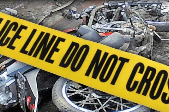 Foto ilustrasi kecelakaan motor