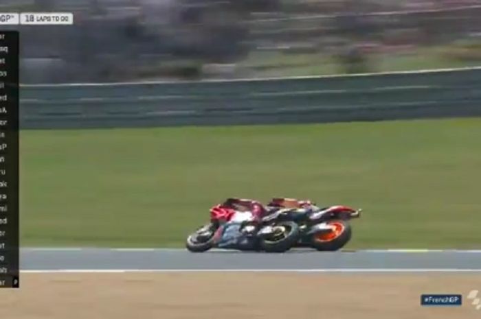 Marquez salip tipis Lorenzo di MotoGP Prancis