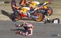 Video 'Crash' Ke-28 Marc Marquez Tanpa Motor, Kamu Tidak Akan Sangka