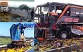 VIDEO: Kecelakaan Bus Wisata di Tol Kertosono, 1 Orang Meninggal Dunia