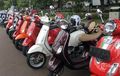 Pawai Obor Asian Games di Jakarta Dikawal Ratusan Vespa, Tapi Vespa Lawas Dilarang