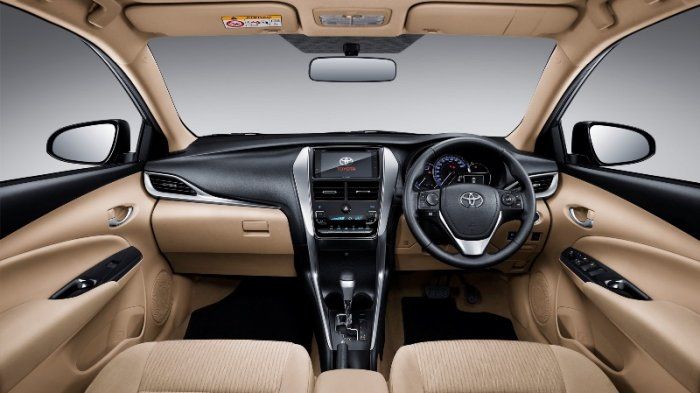 Warna Beige dominasi kabin new Vios 2018 sehingga kesan mewah tercipta