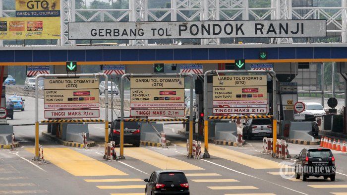 Gerbang tol Pondok Ranji di tol JORR