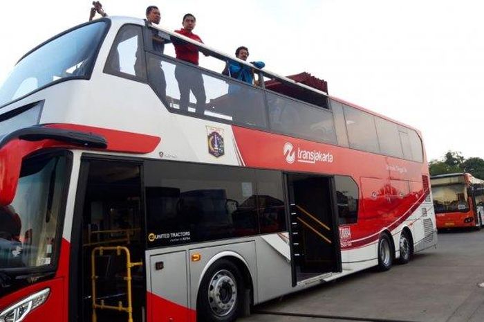 PT Transjakarta akan menyediakan satu unit bus tingkat yang akan digunakan untuk pawai kemenangan Persija Jakarta 