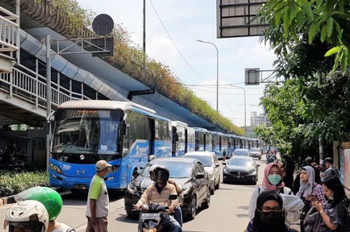 Ilustrasi rute TransJakarta