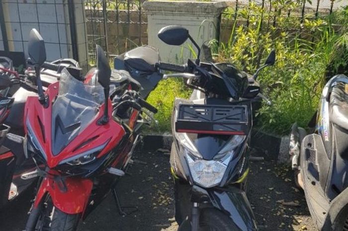 Barang bukti motor hasil curian komplotan maling motor di Tangerang