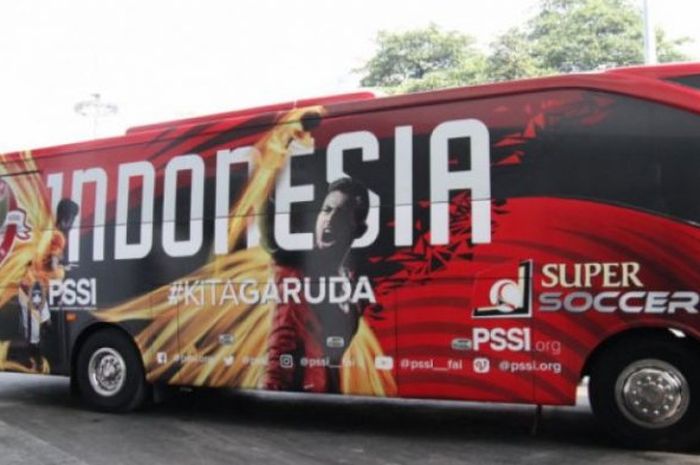 PSSI memperkenalkan bus baru untuk Asian Games 2018