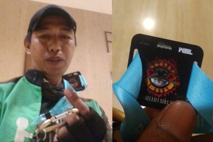 Driver ojek online dapat tiket konser Gun N' Roses gratis