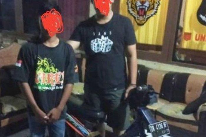 Petugas Kepolisian Resor Gunungkidul Mengamankan Seorang Pelajar Karena Mencuri Sepeda Motor