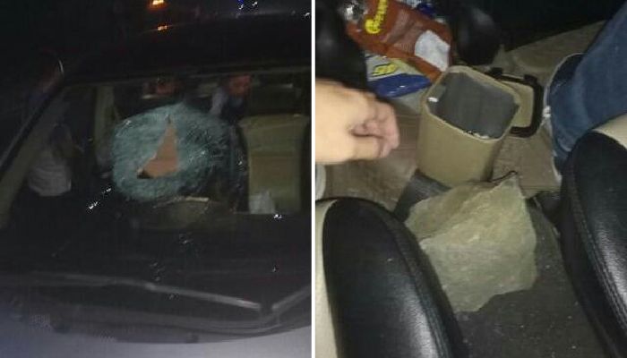 Pelemparan batu oleh orang tak dikenal di Jalan Tol Jakarta-Merak
