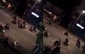 Video, Gerombolan Pengendara Motor Bikin Onar Di Kemang, Motor Parkir Dirubuhin