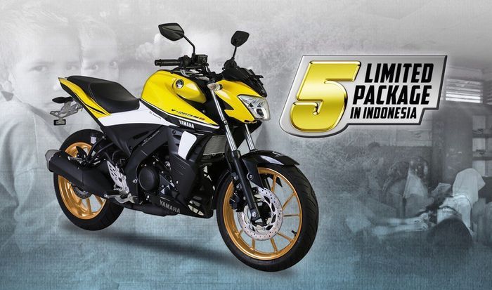 Yamaha V-Ixion limited edition punya warna yang mirip dengan Racing Yellow pada Aerox