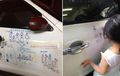 Mobilnya Dicoret-Coret Sang Anak, Ini Respon Sang Ayah