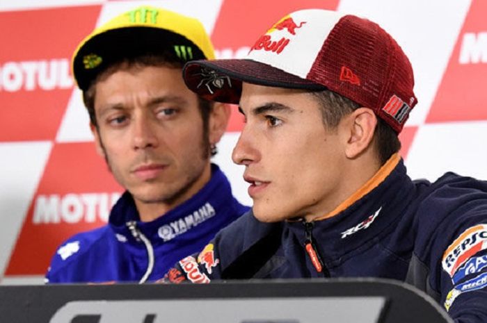 Valentino Rossi dan Marc Marquez