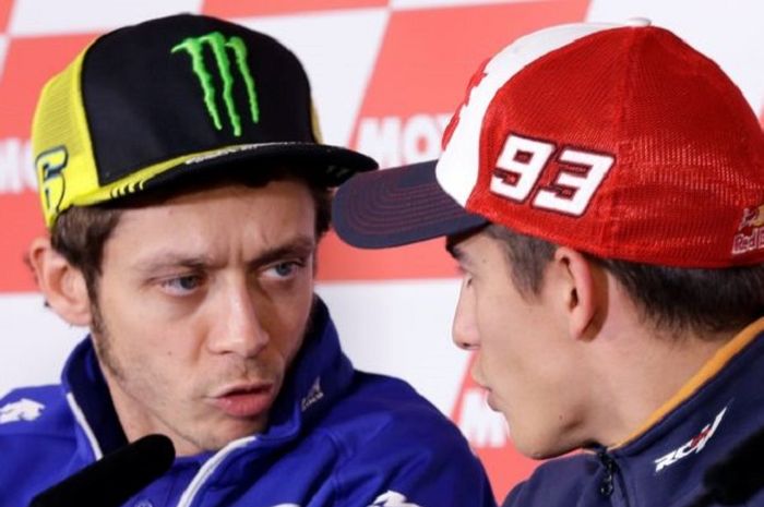 Marc Marquez dan Valentino Rossi