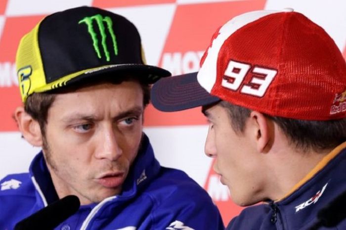 Marc Marquez dan Valentino Rossi
