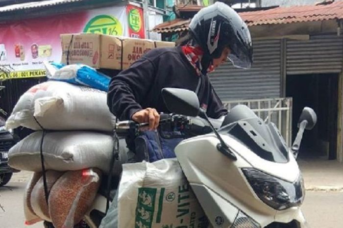 Yamaha NMAX dipaksa angkut barang sampai 28o Kg