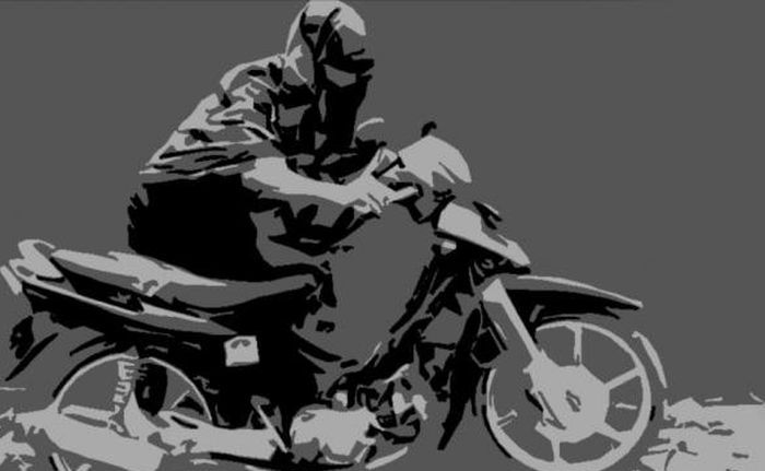 Ilustrasi maling motor. remaja cuma niat jual helm malah Honda BeAT hilang