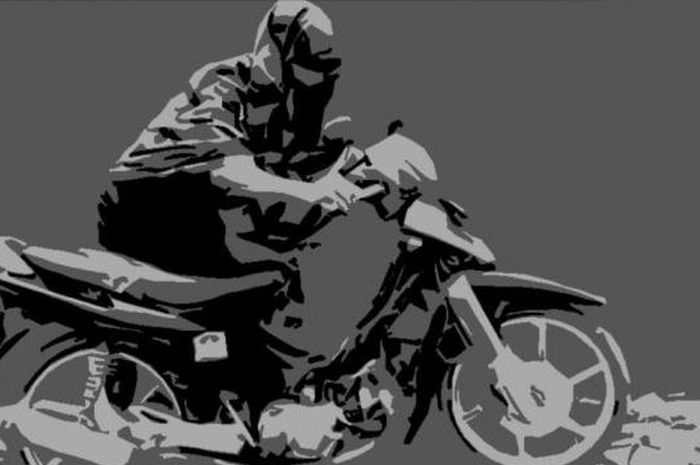 Ilustrasi maling motor. remaja cuma niat jual helm malah Honda BeAT hilang