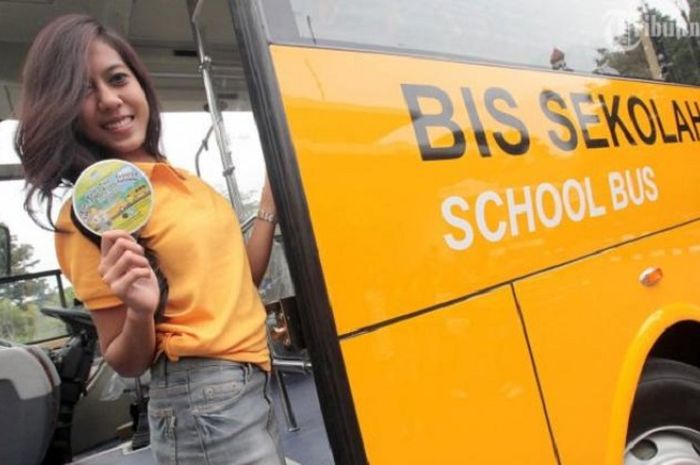 Ilustrasi bus sekolah