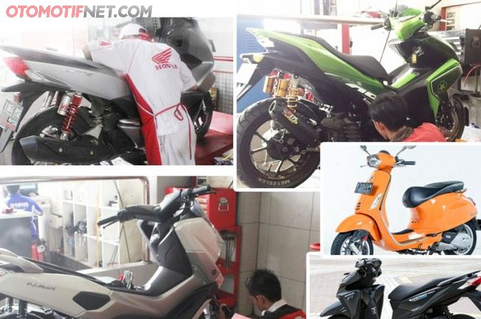 Honda PCX, Vario, Yamaha NMAX, Aerox, Vespa Sprint