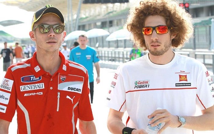 Valenttino Rossi dan Marco Simoncelli