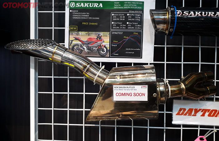 Knalpot Sakura AR11 untuk Yamaha R25 2019