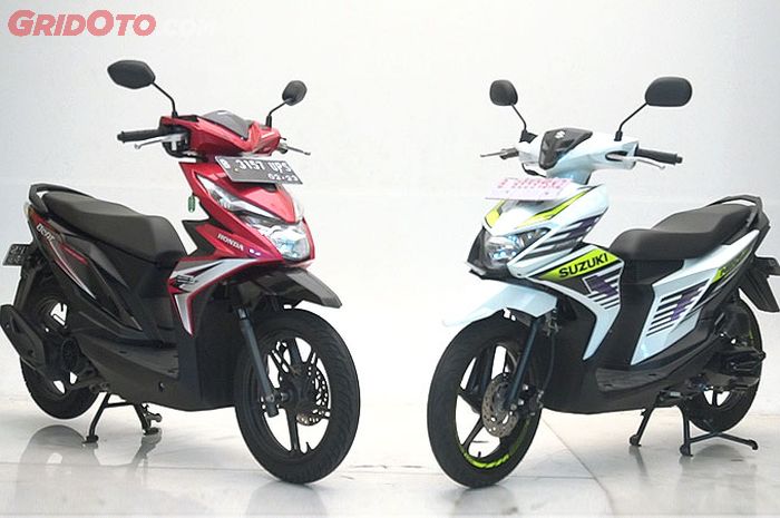 Honda BeAT dan Suzuki Nex 2 punya desain yang mirip