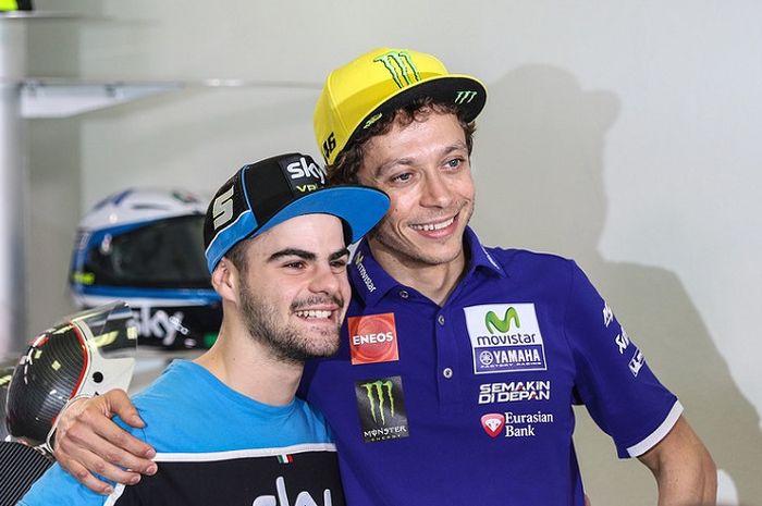 Romano Fenati saat masih membela tim SKY Racing VR46 milik Valentino Rossi.