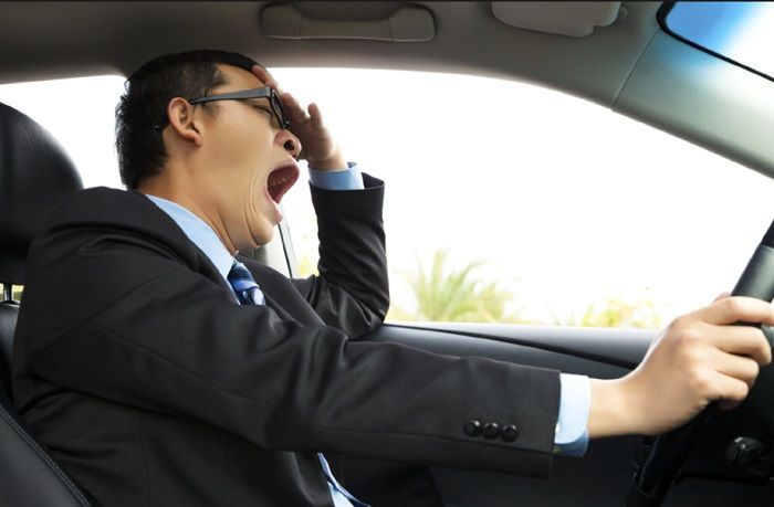 Ilustrasi mengantuk saat mengemudi